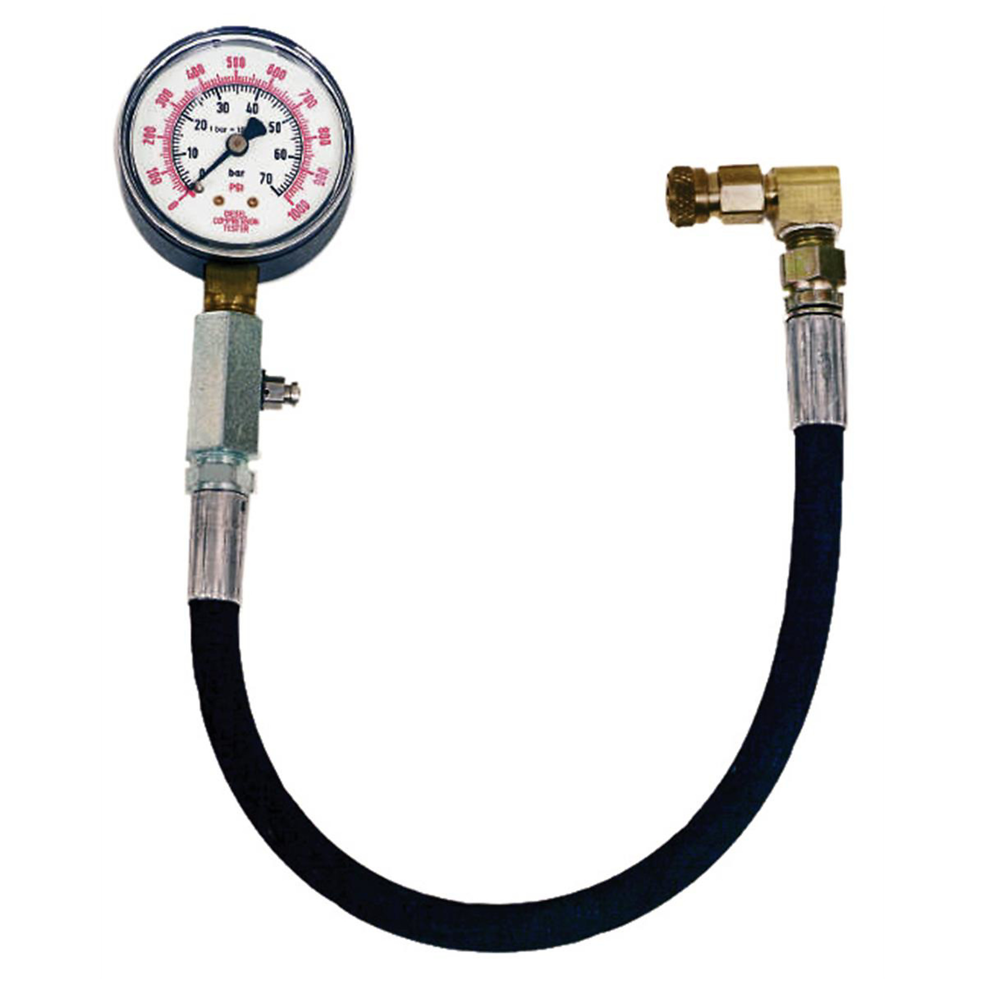 Lang Tools Diesel Compression Tester — 16.5in. Hose, Swivel End Quick Coupler, Model# STATU15